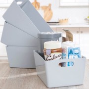 Grey Basket  4.02 25x17x11cm