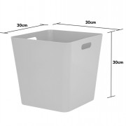 Grey Basket 15.01 30x30x30cm