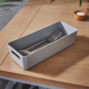 Grey Basket 14.01 25x10x6cm