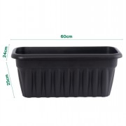 Vista SlateBlack Trough 60cm