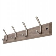 Hat & Coat Rack 4 Hook Oak