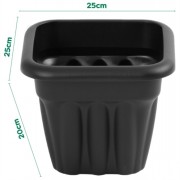 Vista SlateBlack Square 25cm
