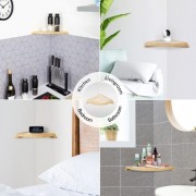 Wooden Corner Shelf 28x28cm