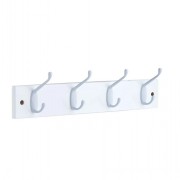 Hat & Coat Rack 4 Hook White