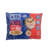Cat Food Pouches w/Gravy