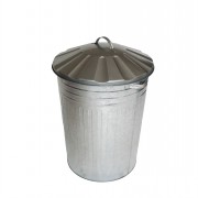 Galvanised Dustbin with Lid