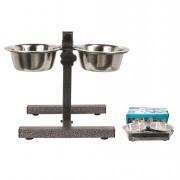 Pet Bowl Double on Stand