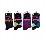 Design Socks 2pc Ladies