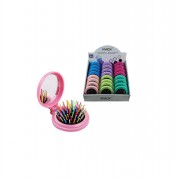 Compact Mirror & Brush Set