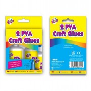 PVA White Glue Twin Pack