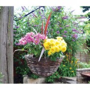 Hanging Basket Rattan 14in