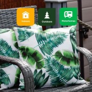 Outdoor Cushion Pair Botanic