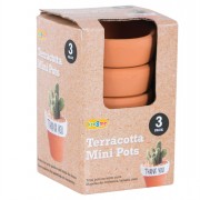 T/cotta Pot  7cm 3pc