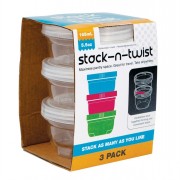 Stack n Lock Tubs 3x165ml