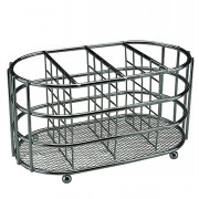 Cutlery Caddy Oval Chrome