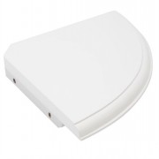 White Corner Shelf 28x28cm