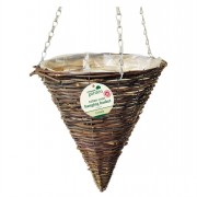 Hanging Basket Rattan Cone