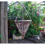 Hanging Basket Rattan Cone