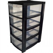 Drawer Tower 4T Mini Black