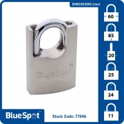 Satin Padlock 60mm
