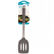 Grey Silicone Slotted Turner