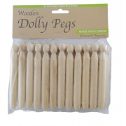 Clothes Peg Dolly Wooden 24s