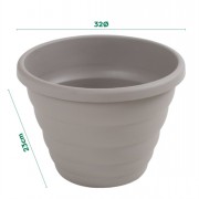 Beehive Pot 32cm Grey