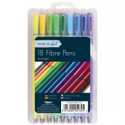 Washable Fibre Pens 18pc