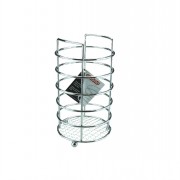 Utensil Holder Chrome Round