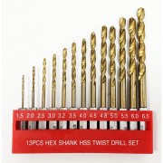 Titanium Bits 13pc HexShank