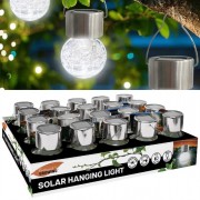 Solar LED Bulb S/Steel 6cm