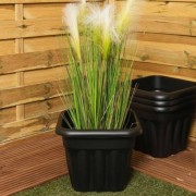 Vista SlateBlack Square 33cm