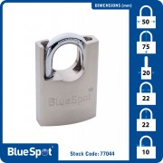 Satin Padlock 50mm