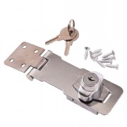 Key Cylinder Hasp Lock 4in