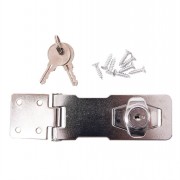 Key Cylinder Hasp Lock 4in