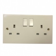 13A Double Switched Socket