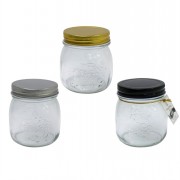 Jam Jar  200ml Coloured Lid