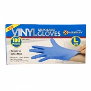 Vinyl Gloves 100s Blue Large