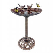 Bird Bath with Birds&Stones