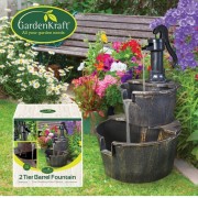 Barrel Fountain 2 Tier