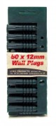 Wall Plug 12mm 5x10pc GREEN