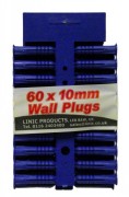 Wall Plug 10mm 3x20pc BLUE