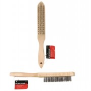 Wire Brush 4 Row Wooden