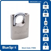 Satin Padlock 40mm