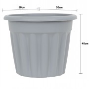 Vista Grey Pot 50cm