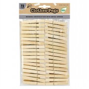 Clothes Pegs Wooden 72pc