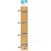 Hat & Coat Rack 4 Hook Pine