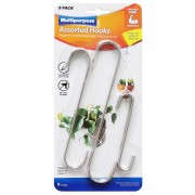 S Hooks Metal 9pc