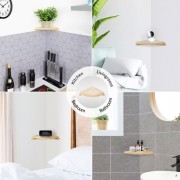 Wooden Corner Shelf 19x19cm