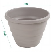 Beehive Pot 48cm Grey